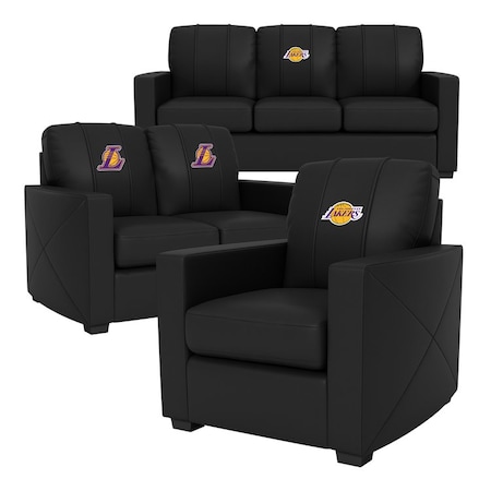 Dreamseat Silver Sofa with Jacksonville Jaguars Primary Logo